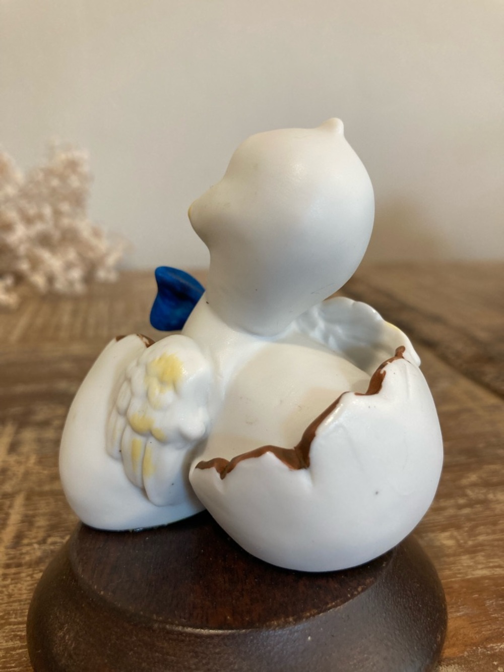 Vintage Ceramic Duckling Figure on Wood Base Lego Taiwan - Picture 11 of 12